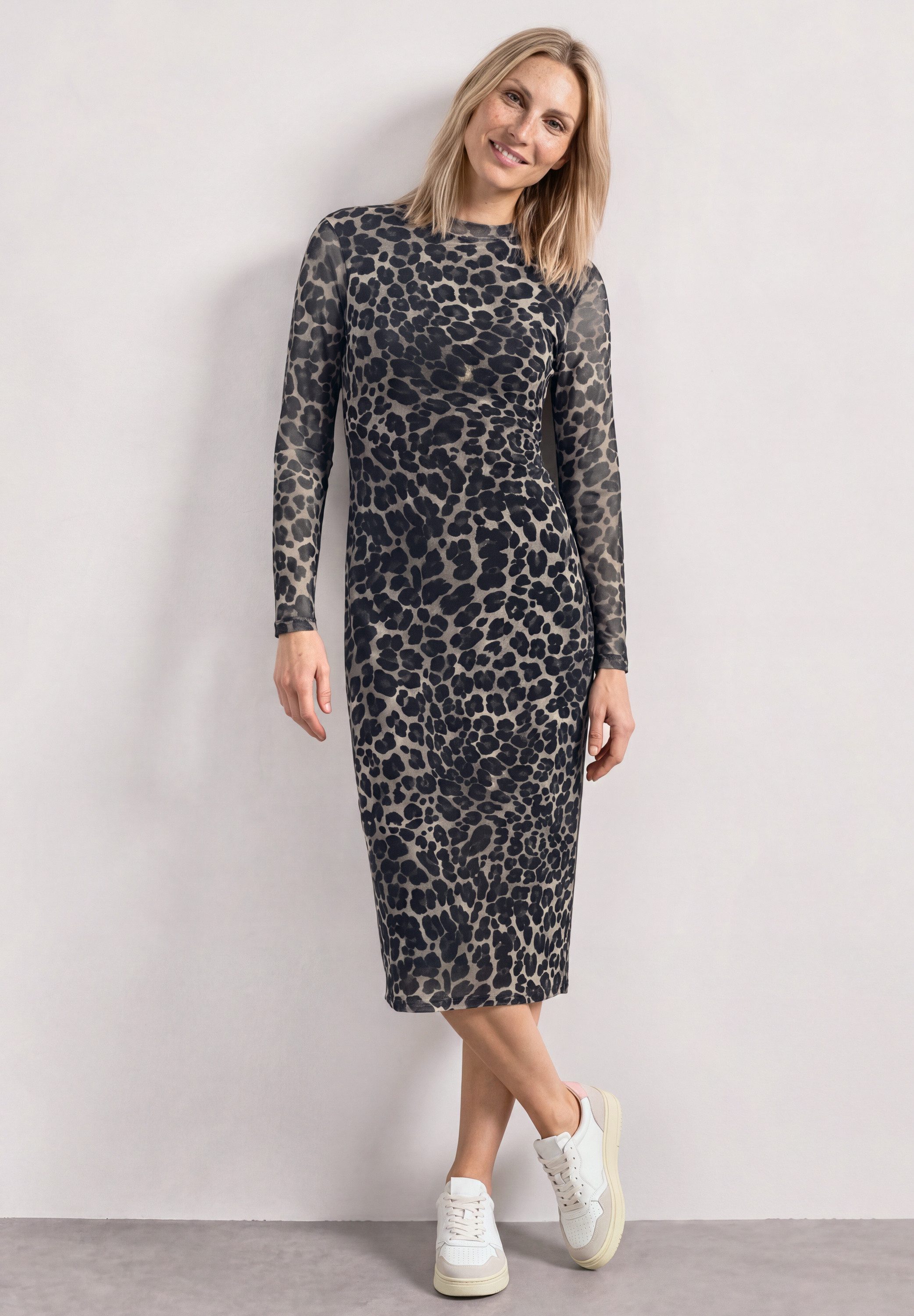 STREET ONE Midikleid mit allover Print