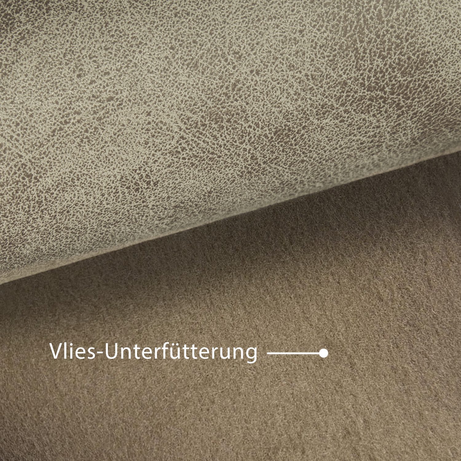 novely® Stoff exquisit ETERNITY Vintage Antiklederoptik Möbelstoff, Velours-Kunstleder, Schwer Entzündbar, Meterware, 1lfm – Bild 4 von 5