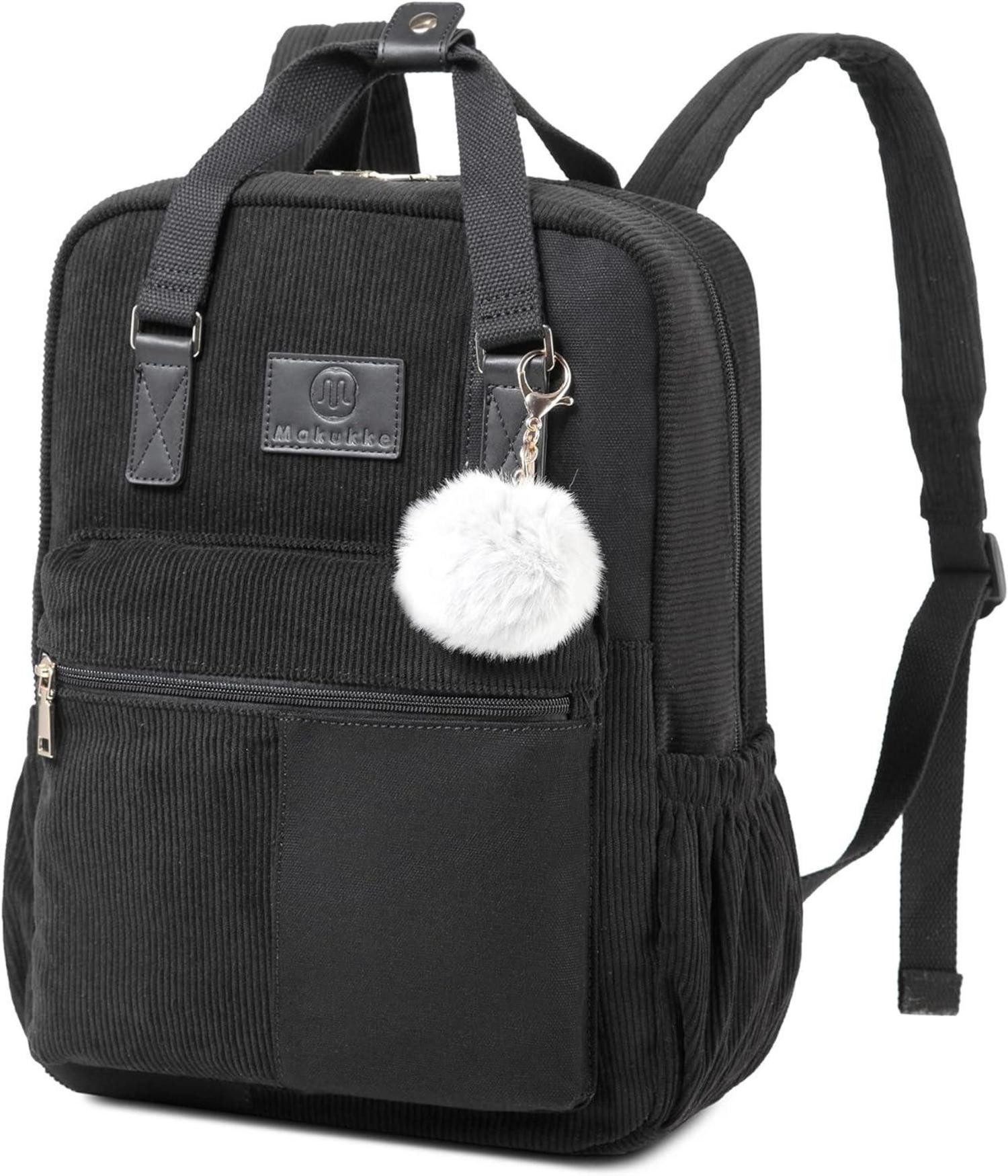 LuxusKollektion Cityrucksack Cord Rucksack Damen Herren Daypack Anti-Theft Tasche Casual Citytasche