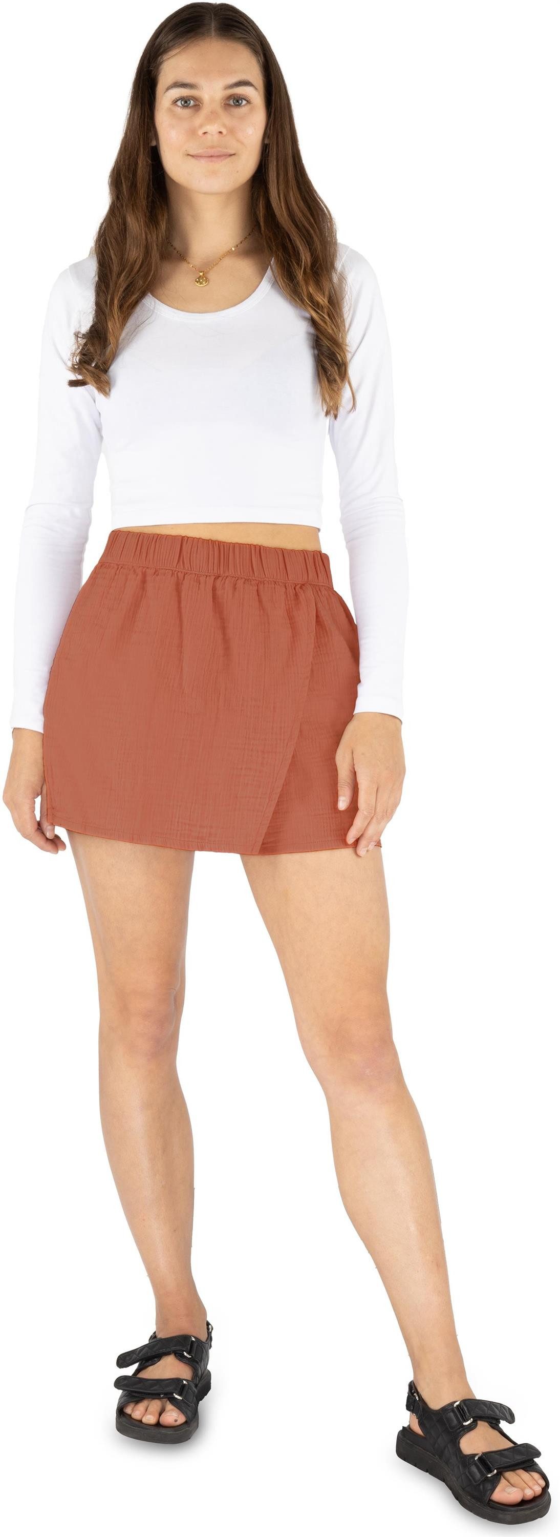 Janice Shorts Musselin Hosenrock Chios Lockere Sommer Shorts für Frauen