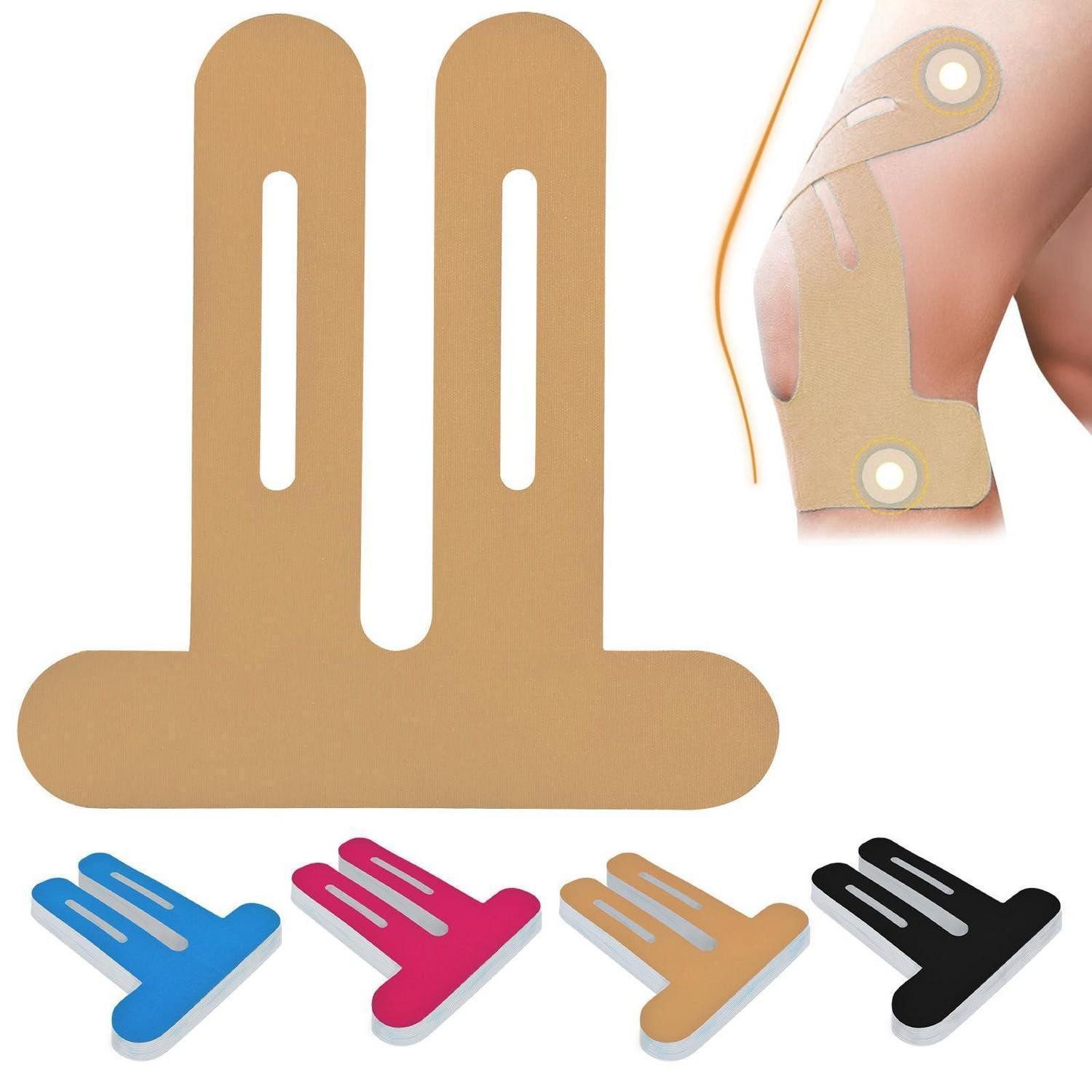 LuxusKollektion Kniebandage Kinesiotapes Kinesiologie Sport Physio 10 Stück Knie Tape Beige