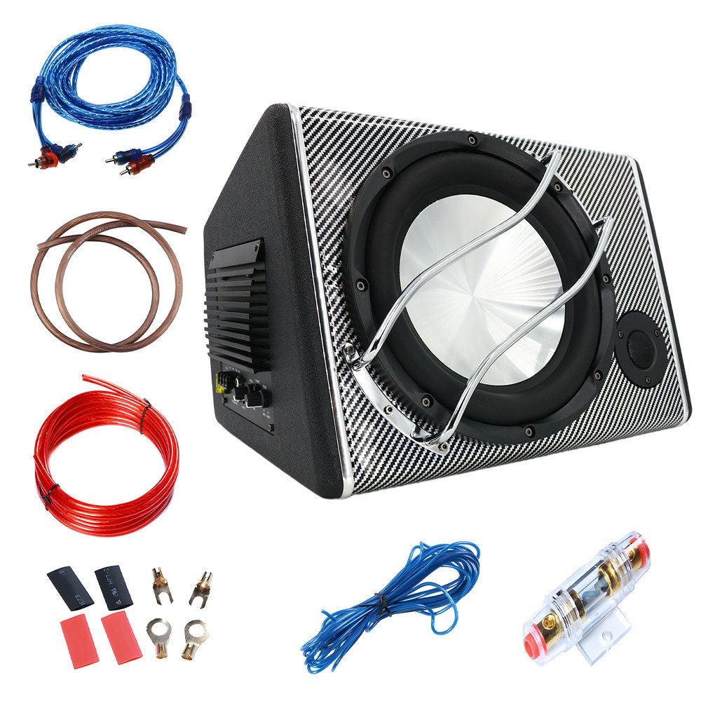 Hikity 3800W leistungsstarker Subwoofer Auto 10 Zoll Subwoofer Lautsprecher (mit Audiokabel 12v)