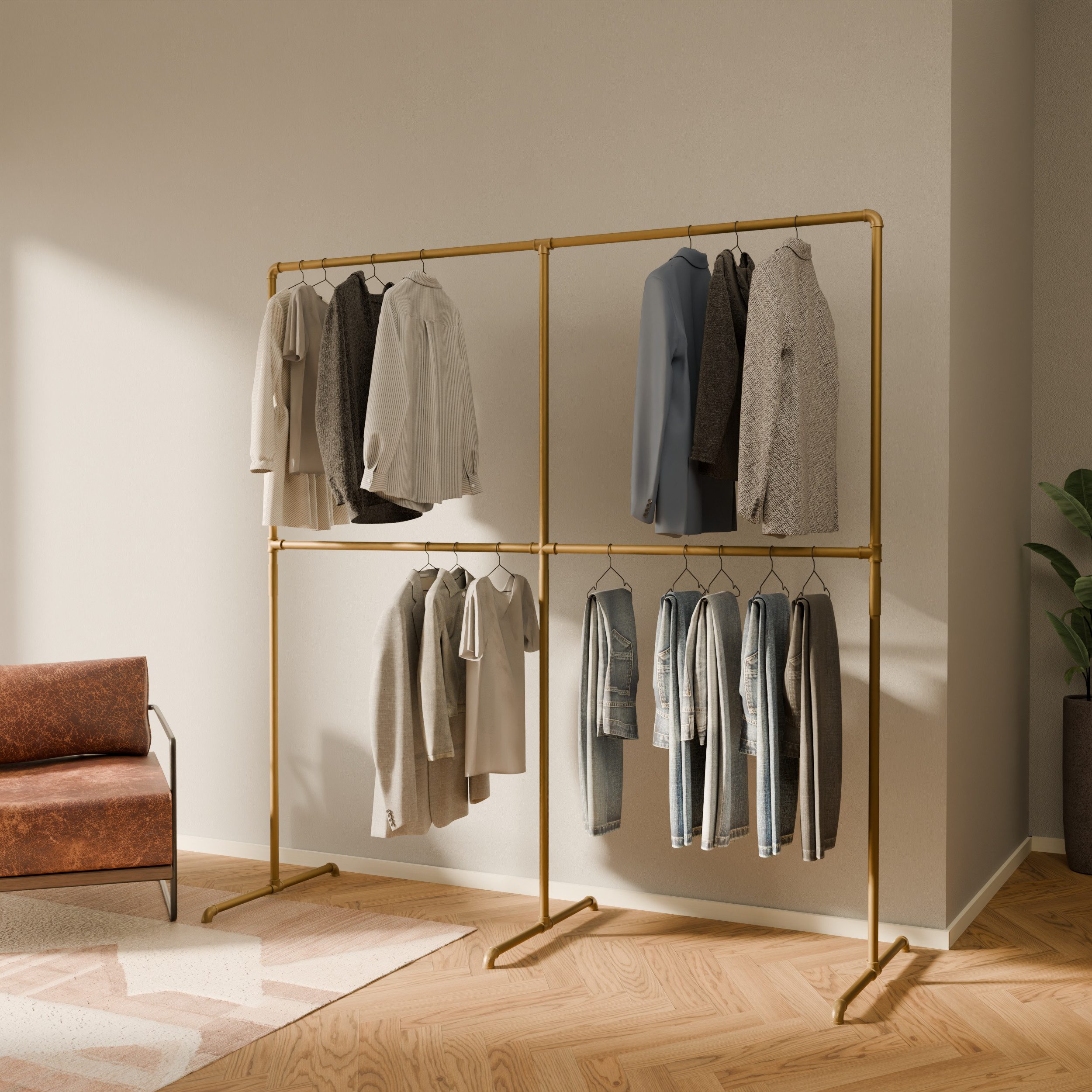 pamo. design Kleiderständer Kleiderständer LAS gold günstig online kaufen