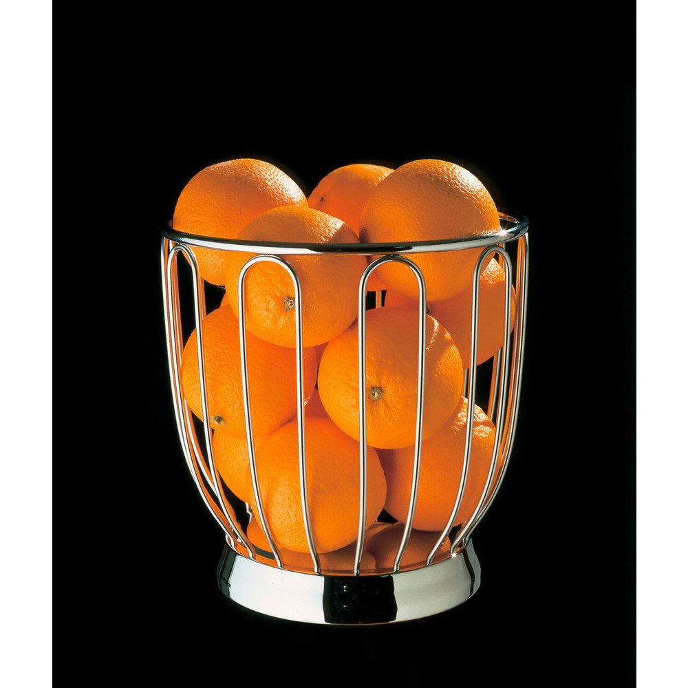 Alessi Obstschale Zitruskorb 19 cm 370 edelstahl, Edelstahl 18-10