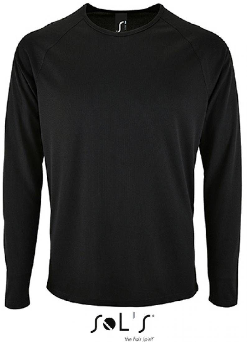 Langarmshirt Herren Long-Sleeve Sports T-Shirt Sporty