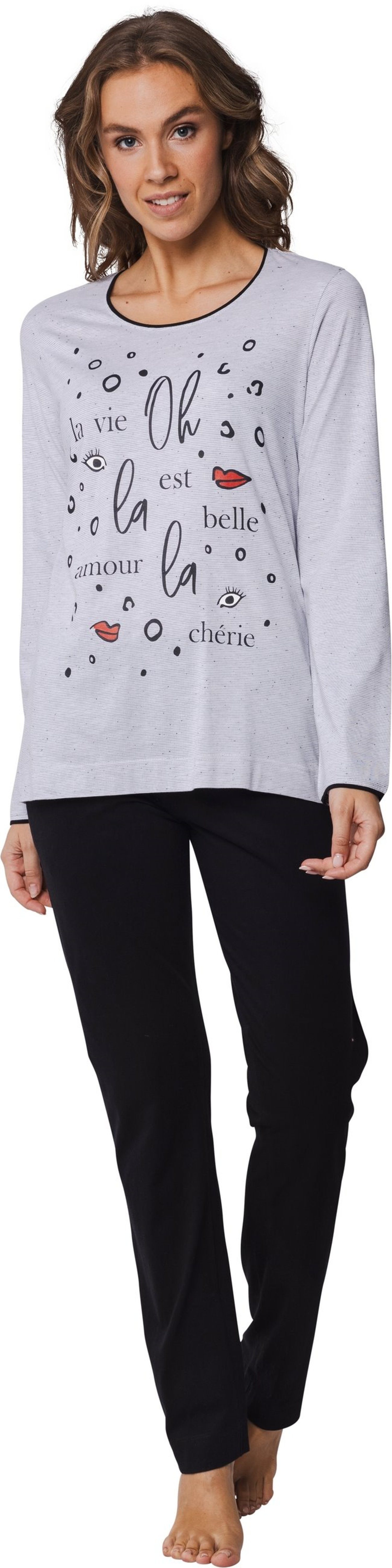 Rebelle Schlafanzug Damen Pyjama lang (2 tlg)