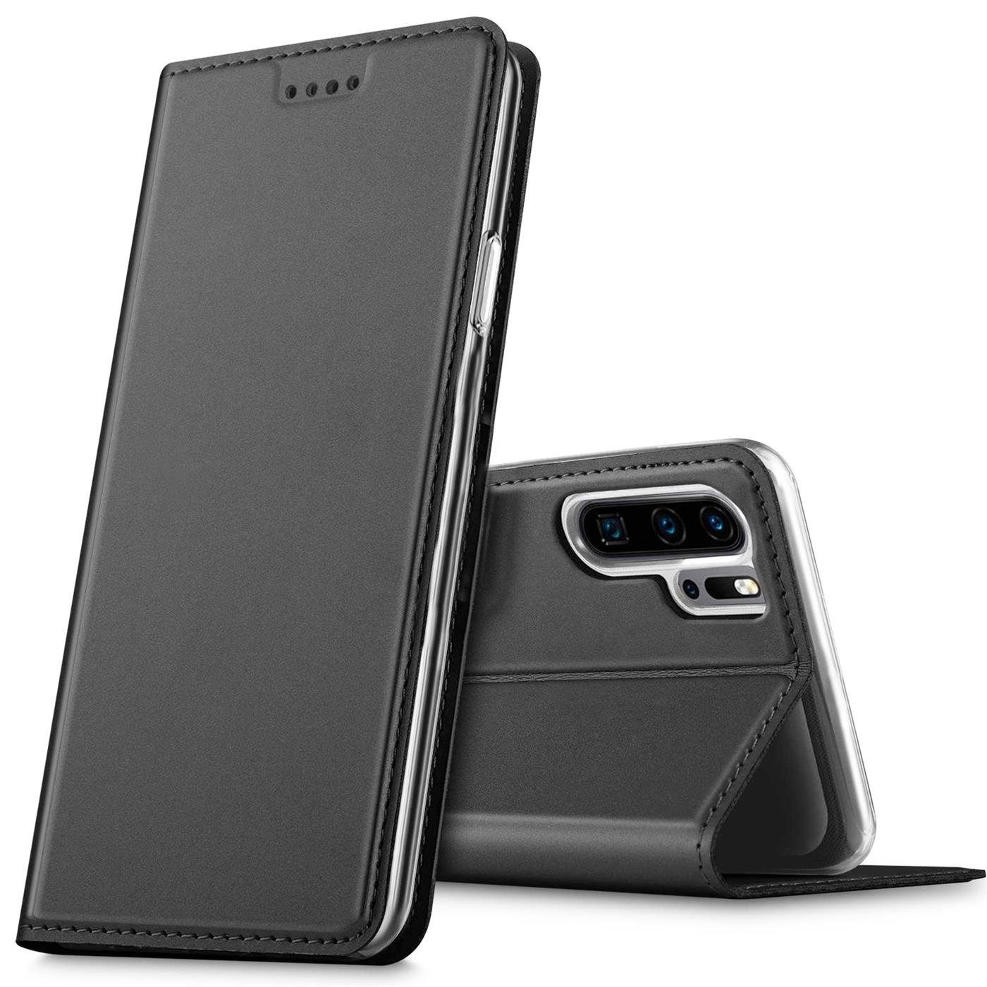 CoolGadget Handyhülle Magnet Case Handy Tasche für Huawei P30 Pro 6,5 Zoll, Hülle Klapphülle Ultra Slim Flip Cover für P30 Pro Schutzhülle