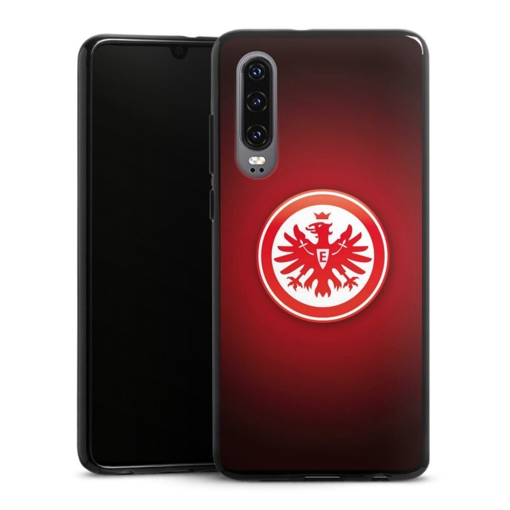 DeinDesign Handyhülle Eintracht Frankfurt Offizielles Lizenzprodukt Wappen, Huawei P30 Silikon Hülle Bumper Case Handy Schutzhülle