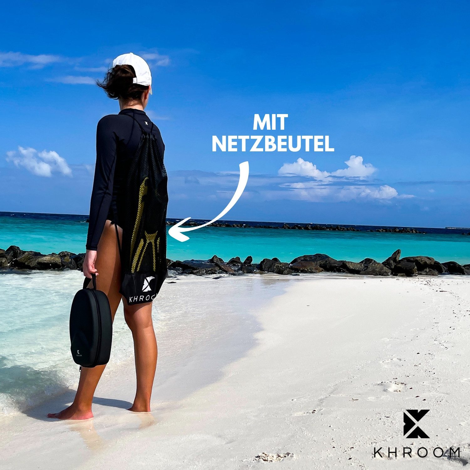 Khroom Flosse Taucherflossen Schwimmflossen Langflossen geschlossen Gr. 36-47 (lange Flossen, Premium Made in Italy)