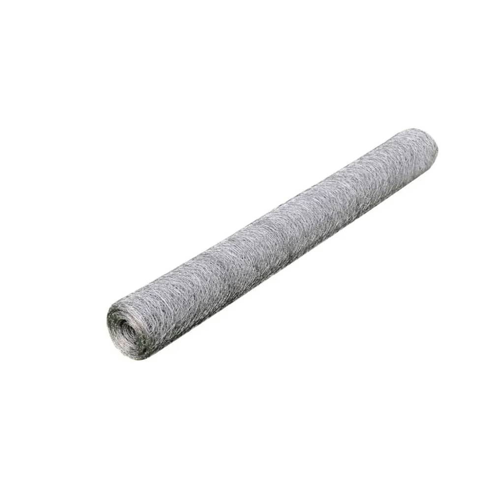 vidaXL Gartenzaun Maschendraht Verzinkter Stahl 25x0,75 günstig online kaufen