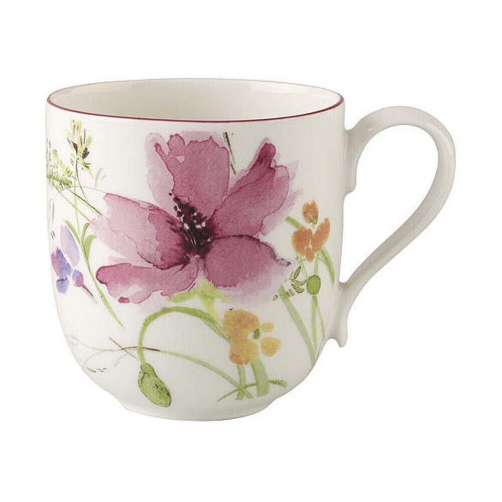 Villeroy & Boch Becher Mariefleur Basic Becher mit Henkel 0,26 l, Premium Porcelain