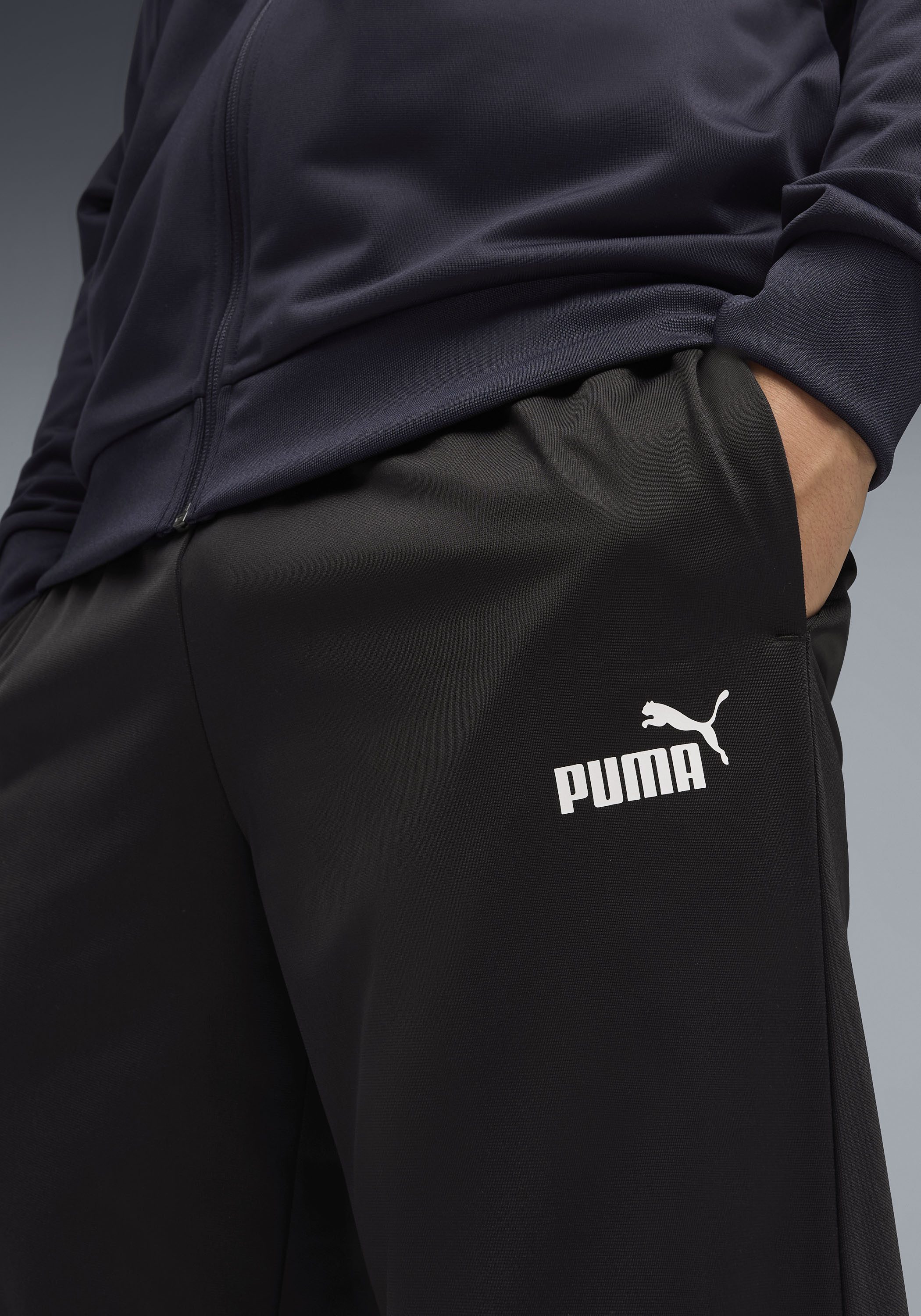 PUMA Trainingsanzug ESS POLY SUIT (2-tlg), Sportanzug, für entspannte Tage, für vielseitige Aktivitäten