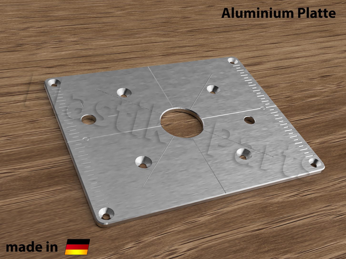 Fräser-Set ALU Befestigungsplatte Einlegeplatte für Triton TRA001 330165
