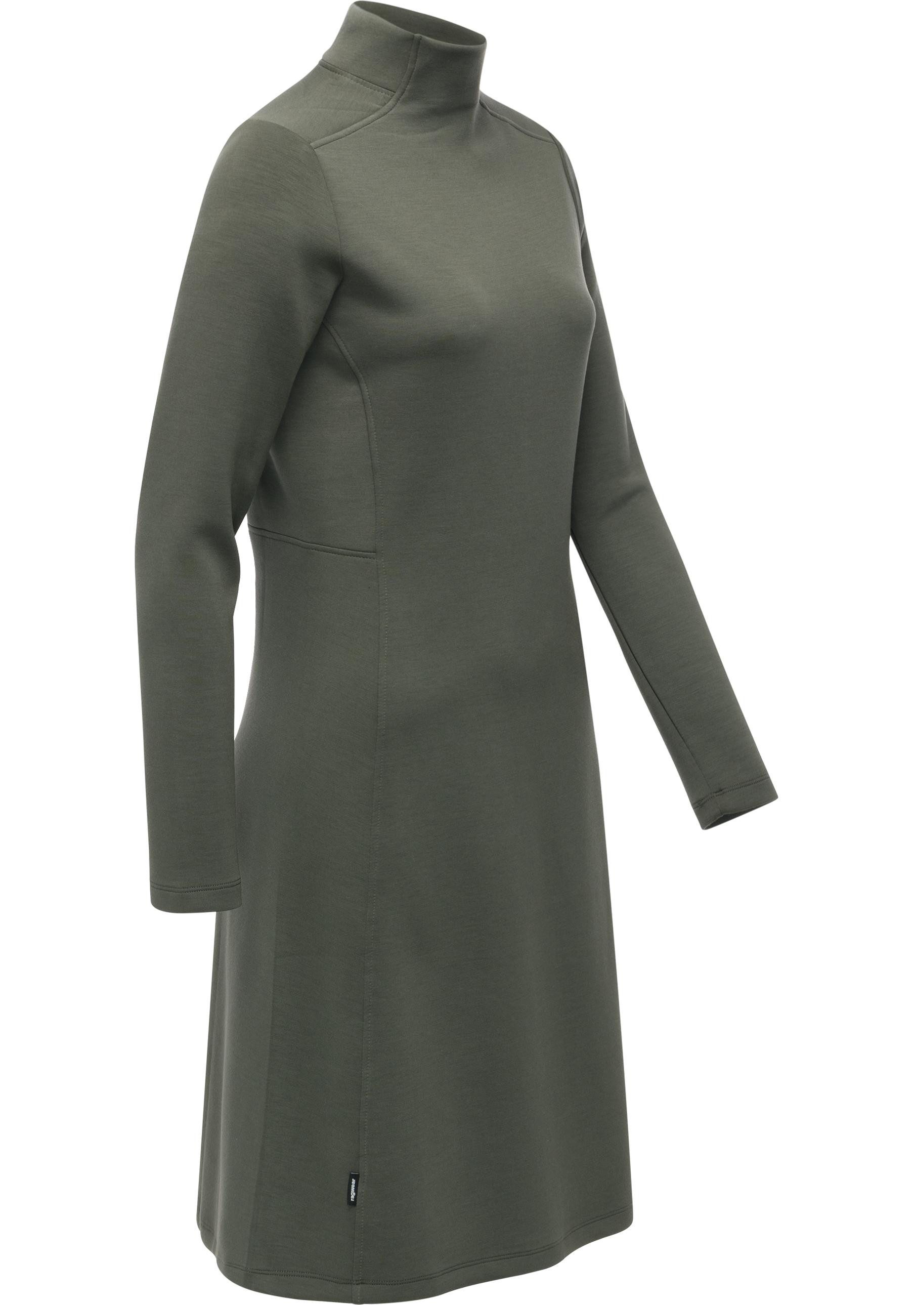 Ragwear A-Linien-Kleid Leavie Modisches Damen Sweatkleid mit Stehkragen günstig online kaufen