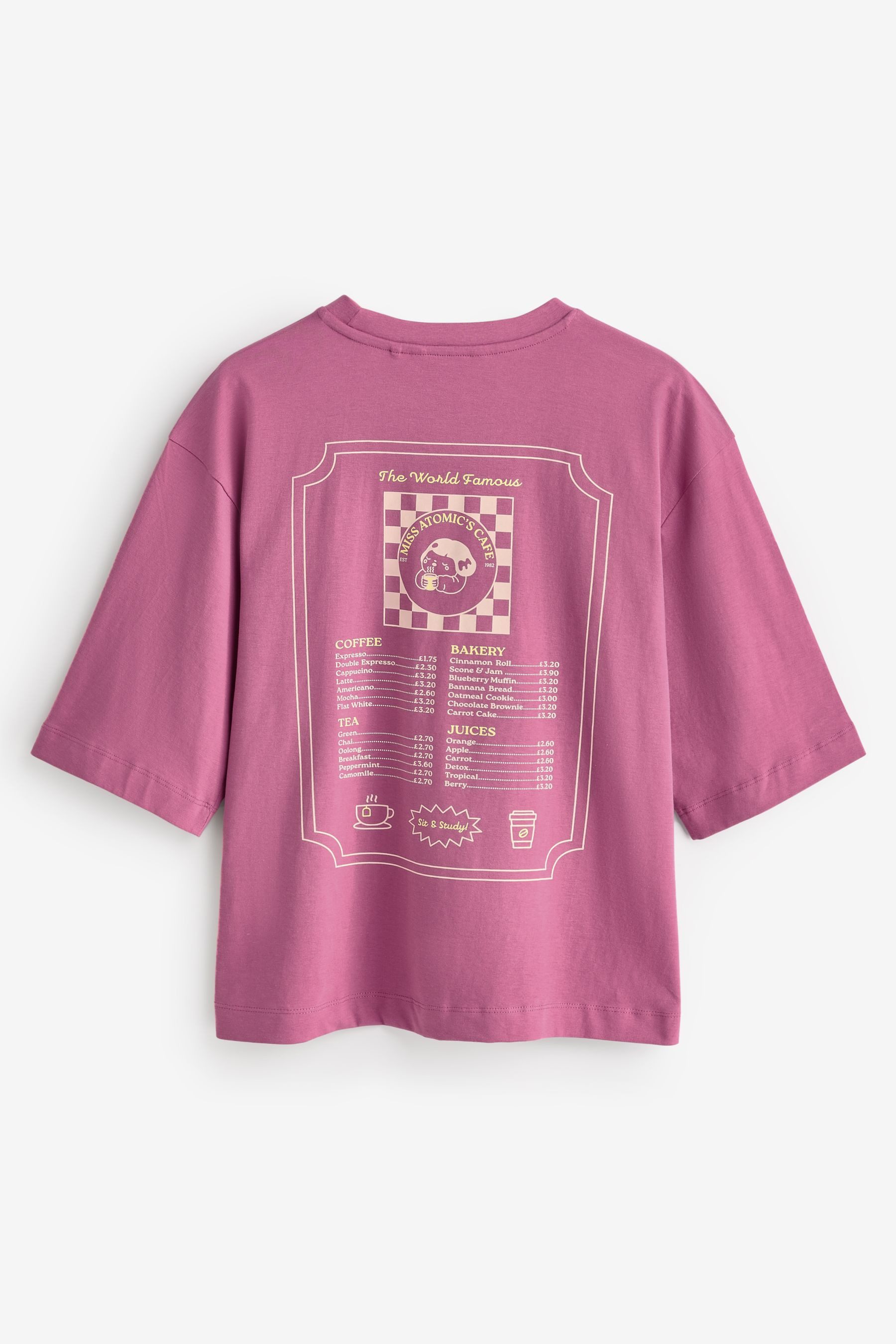 Next T-Shirt T-Shirt mit Rückengrafik Gebäck günstig online kaufen