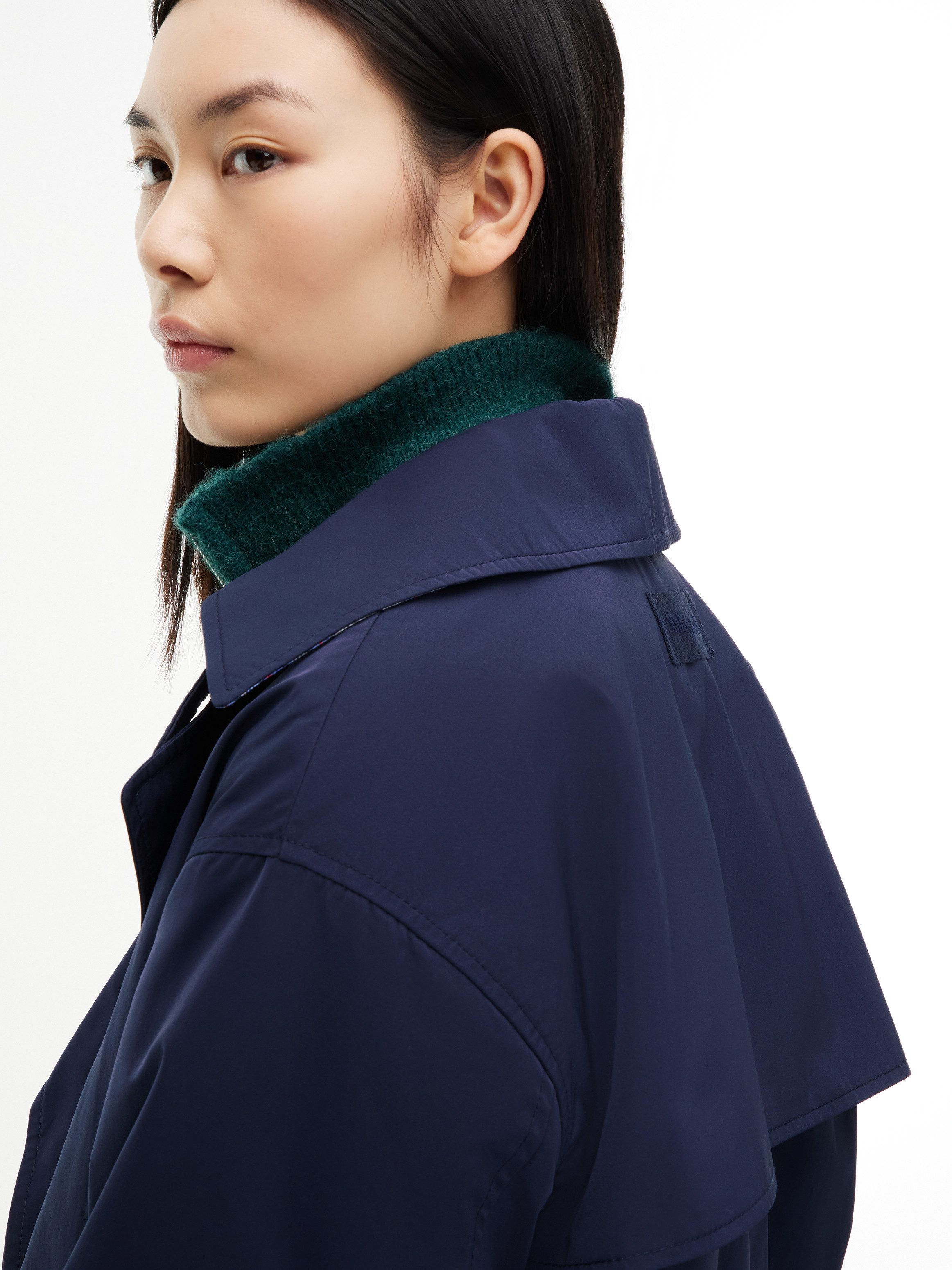 Tommy Jeans Kurzjacke TJW SHORT TRENCH JACKET Materialmix