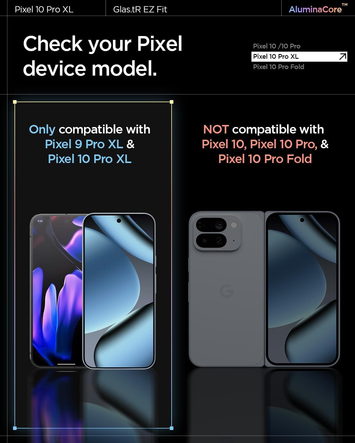Spigen Displayschutzfolie 2x Panzerglas für Google Pixel 10 / 9 Pro XL Schutzglas Panzerfolie, 2er-Pack, 2 Stück, Tempered Glass, Anti-Fingerabdruck, Case Friendly, Hartglas
