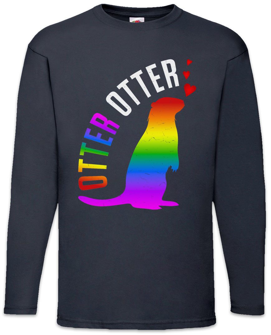 Langarmshirt Otter Otter Langarm T-Shirt Gay Lesbian Trans Queer LGBTQ Wildlife
