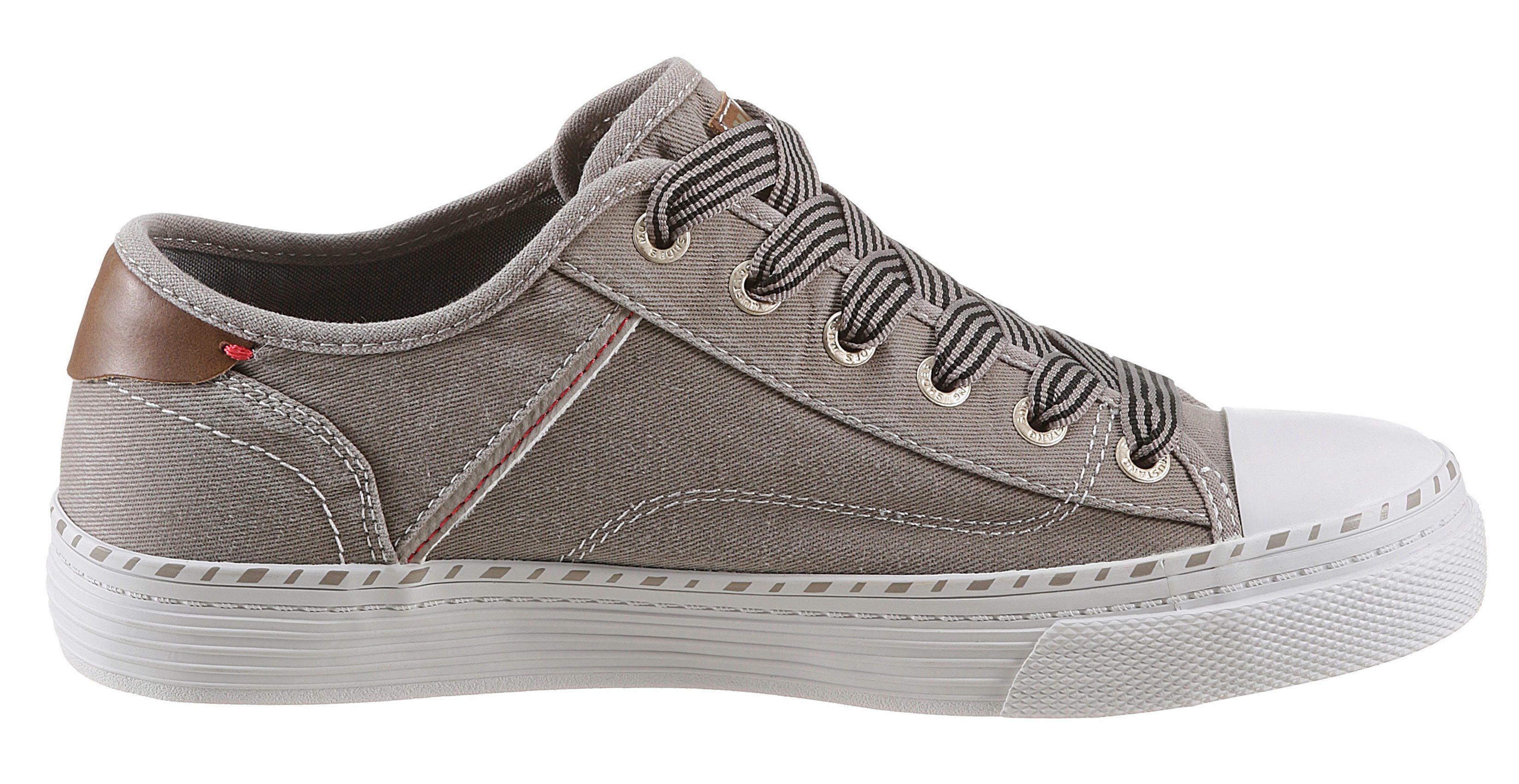 Mustang taupe 3 cm Shoes Plateausohle mit Sneaker