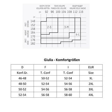 GIULIA Feinstrumpfhose mit Baumwoll-Sohle FOOTIES STYLE 20 DEN (Packung 1 St. 1-er Pack) transparent, schimmernd