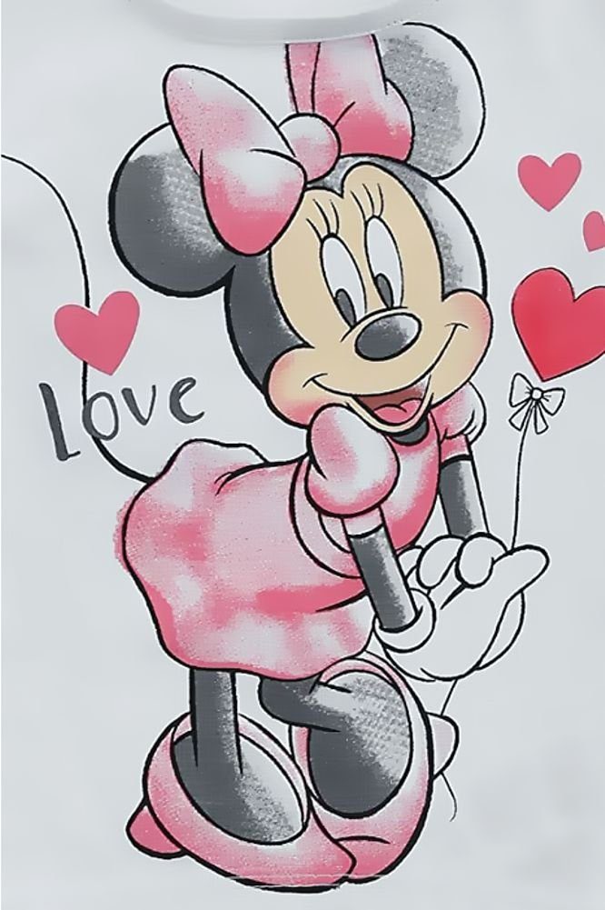 Disney Baby T-Shirt & Bermudas Minnie Mouse T-Shirt + Hose Set Mädchen Baby Set Mini Maus Gr.62 68 80 86 92 Kinder 3 6 9 12 18 24 Monate