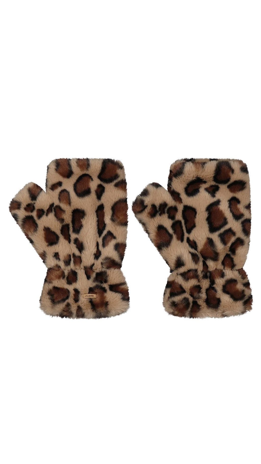 Barts Fäustlinge Barts Britamu Fingerless Gloves aus Kunstpelz Leomuster günstig online kaufen