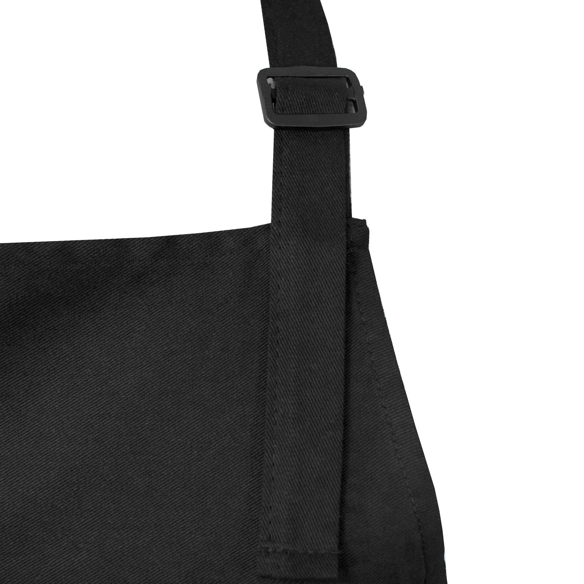 Fire Stone Kochschürze schwarz, Baumwolle, Schürze mit 2 Taschen, Latzschürze unisex, (1-tlg), ideal auch als Grillschürze