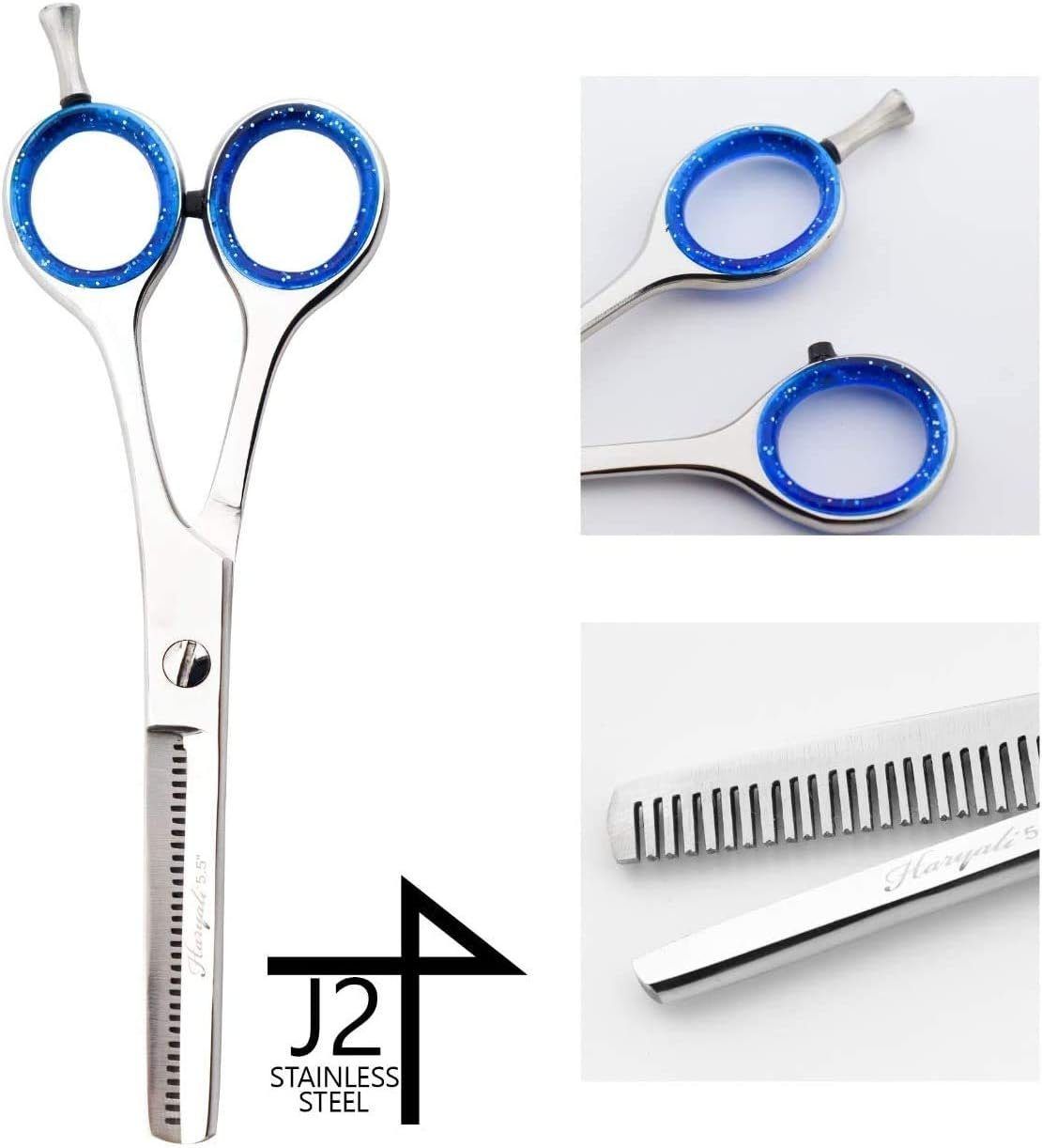 Haryali London Haarschere Professionelle Friseur-Effilierschere aus 5,5-Zoll-Edelstahl, (1-tlg), Friseur-Effilierschere