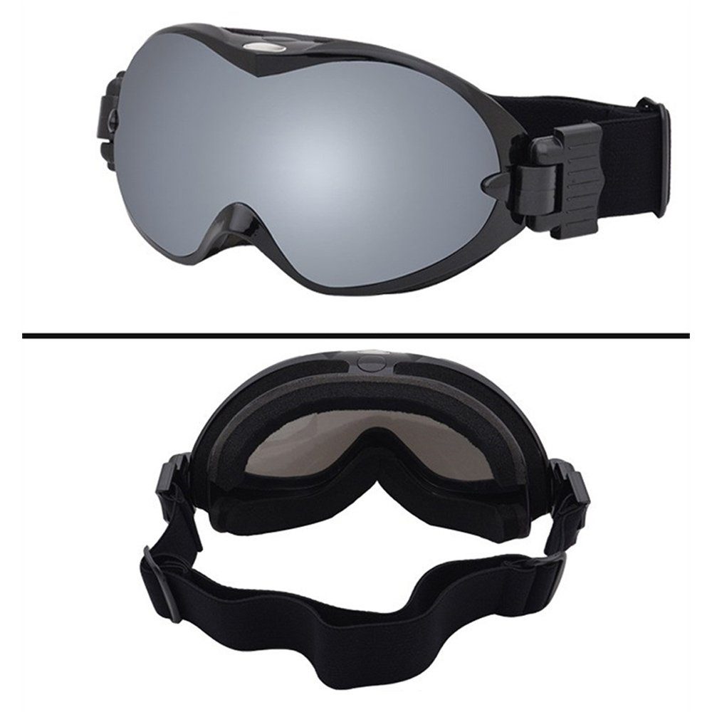 UV-Schutz, Für Dekorative Schutz, UV Skibrille (1-St), Schutzbrille Anti-Beschlag-Beschichtung praktischer silber Skibrille Snowboardbrille, mit Erwachsene,