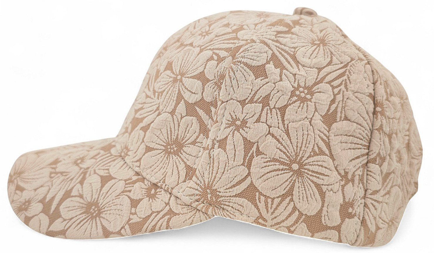 styleBREAKER Baseball Cap Basecap mit Blumen Muster Ton in Ton (1-St)