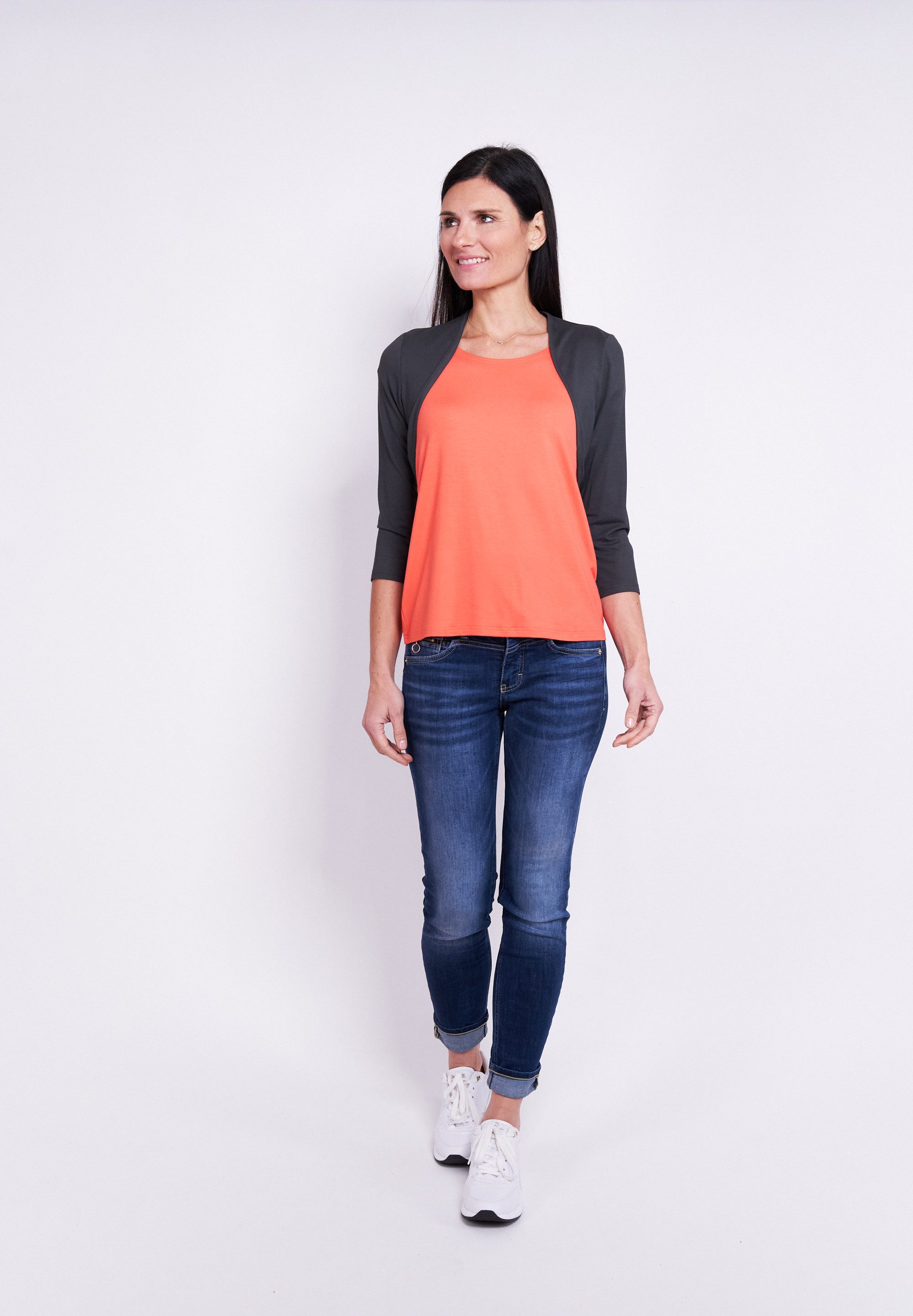 Seidel Moden Shirtjacke mit 3/4 Ärmeln, MADE IN GERMANY