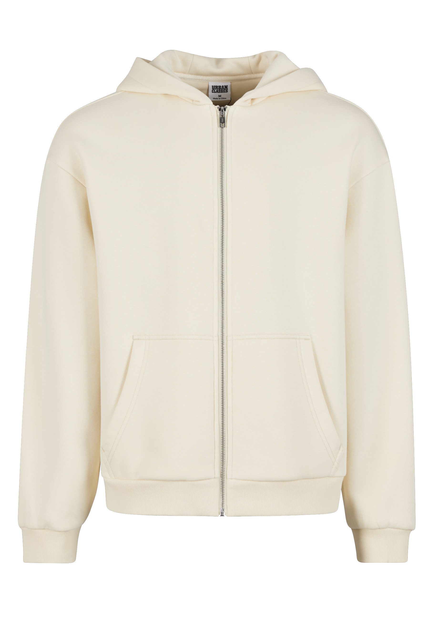 URBAN CLASSICS Strickpullover Urban Classics Fluffy Zip Cardigan (1-tlg)