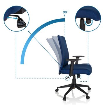 hjh OFFICE Drehstuhl Home Office Bürostuhl COSIO I Stoff mit Armlehnen (1 St), Schreibtischstuhl ergonomisch