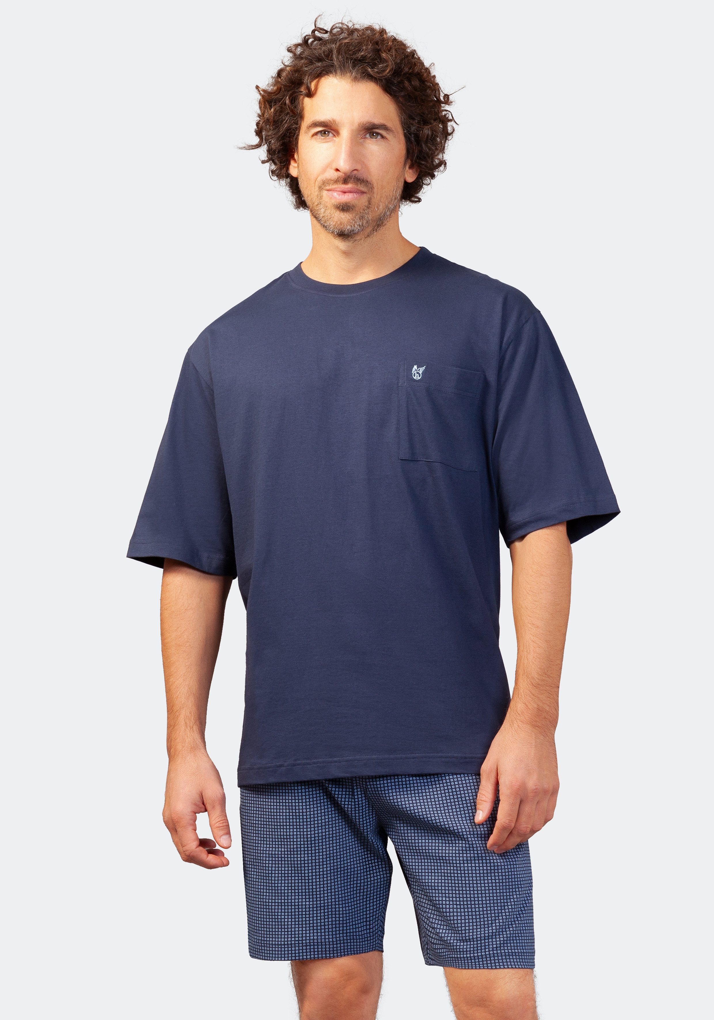 Hajo Schlafanzug Herren Shorty NOS Premium Cotton günstig online kaufen