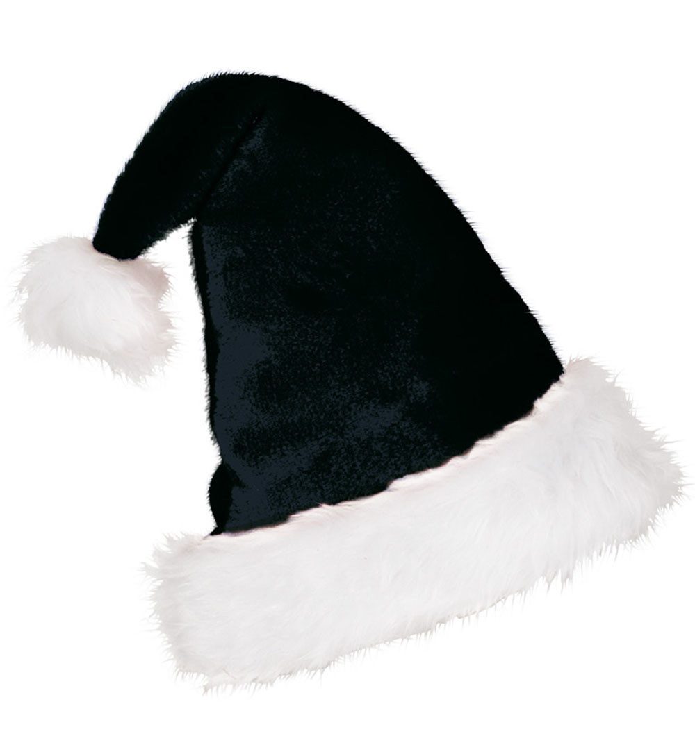 Fries Kostüm Edle Nikolaus Weihnachtsmann Mütze mit Bommel und Fell, Hochwertig