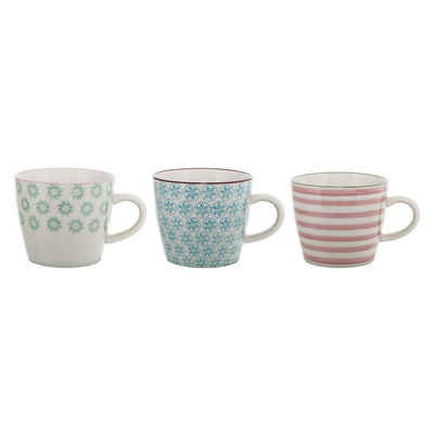 Bloomingville Tasse »Tassen Patrizia«, Keramik, Set, 300ml, große Kaffeetassen, Teetassen, dänisches Design