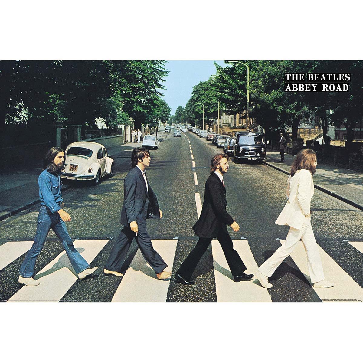 The Beatles Poster Abbey Road, Zebrastreifen Plakat Wanddekoration