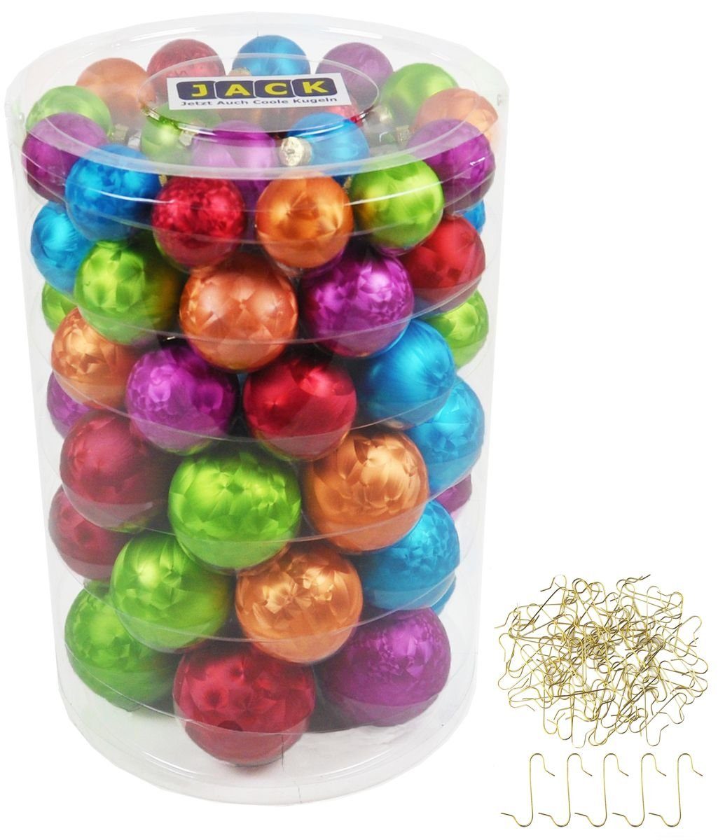 JACK Christbaumschmuck JACK 60x Inge Glas Christbaumkugeln 4 5 6 7 cm Eisla günstig online kaufen