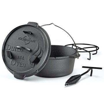 Küchenprofi Feuertopf Küchenprofi BBQ Dutch Oven Gusseisen, 3,5L, Gusseisen