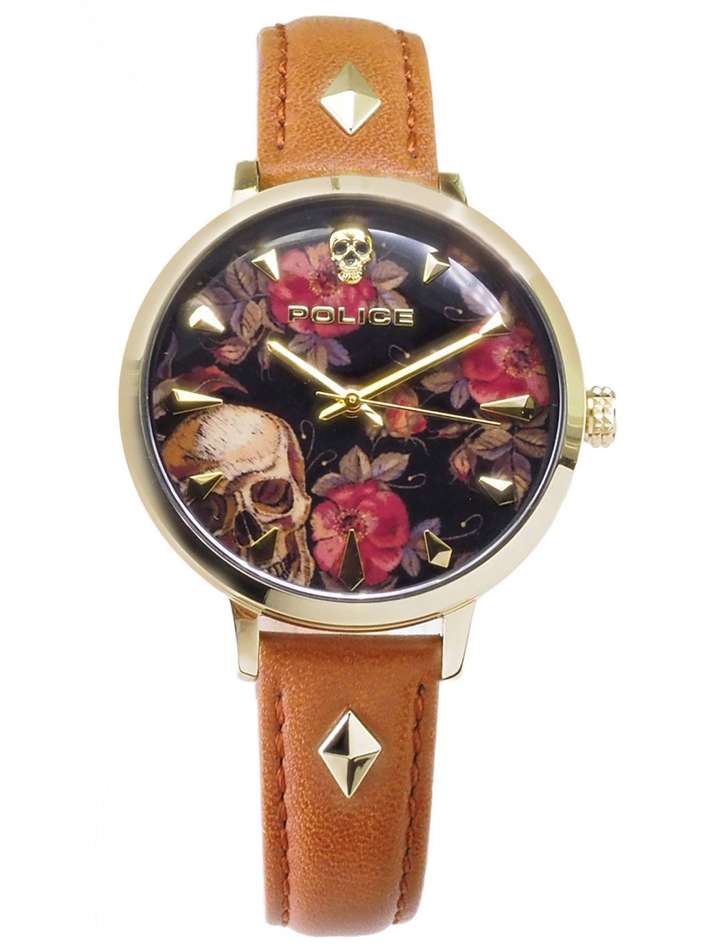 Police Quarzuhr Damen Uhr PL16034MSG/02 36 mm Ø