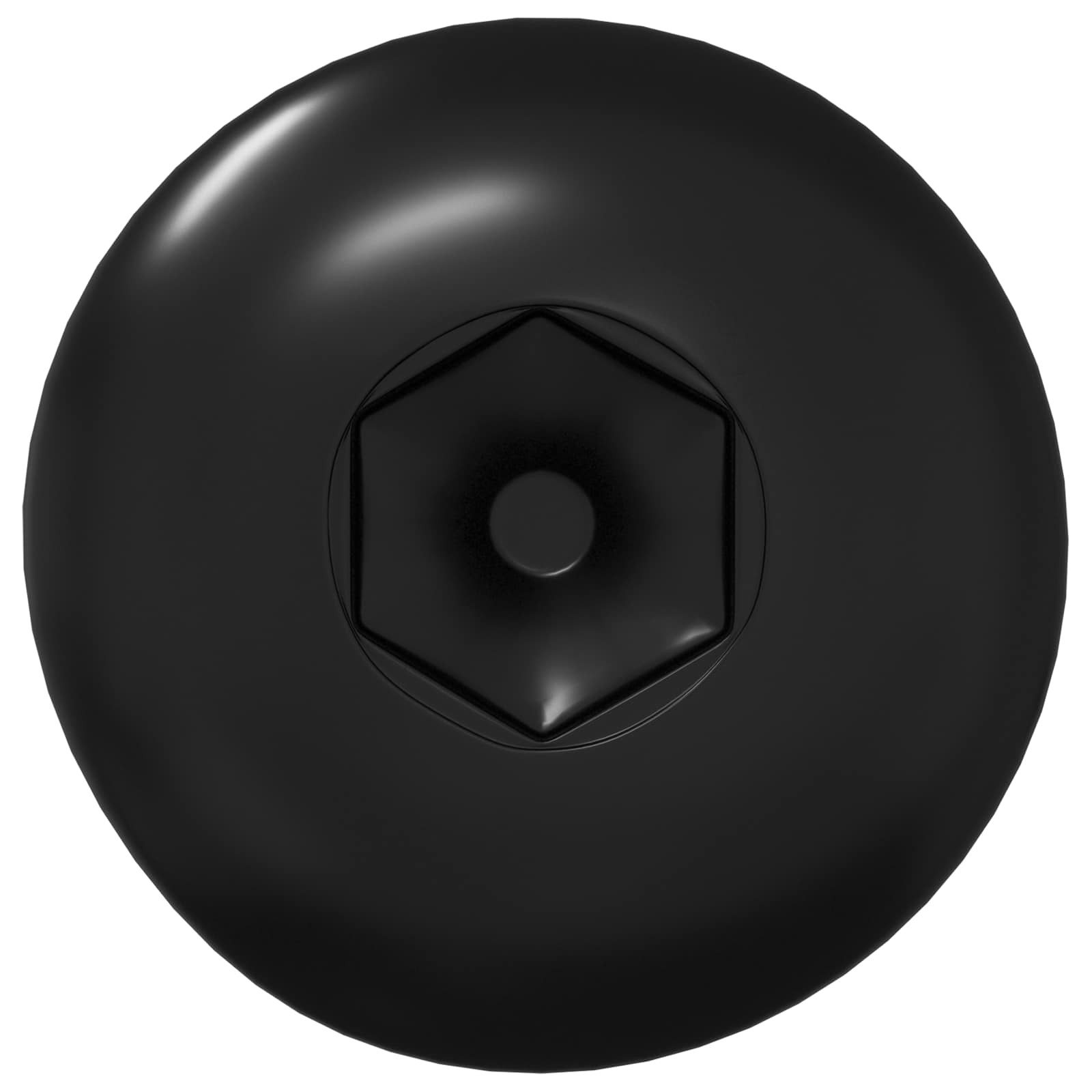 vidaXL Muttern Hülsenmuttern 2 pcs Schwarz M4 x 14,5 mm Metall, (2-St)