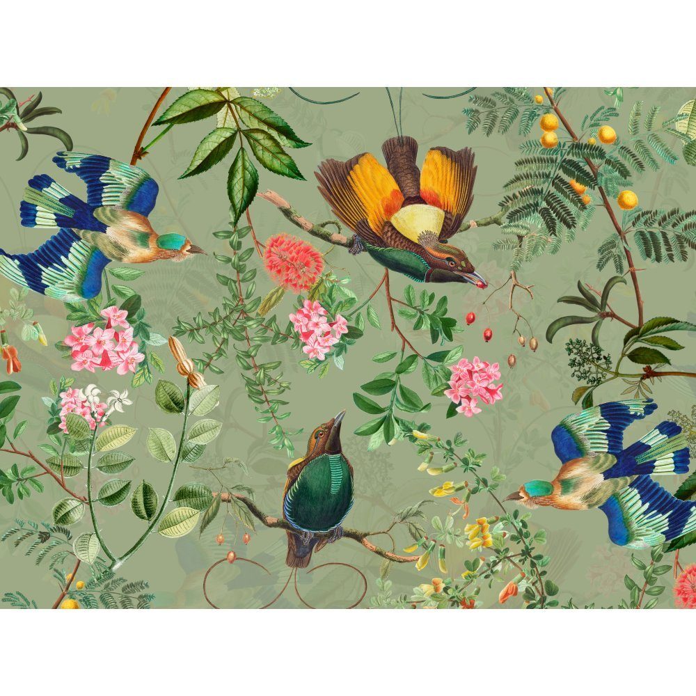 raxxa Platzset raxxa Premium-Platzset"Paradies Vögel im Vintage Garten", (S günstig online kaufen