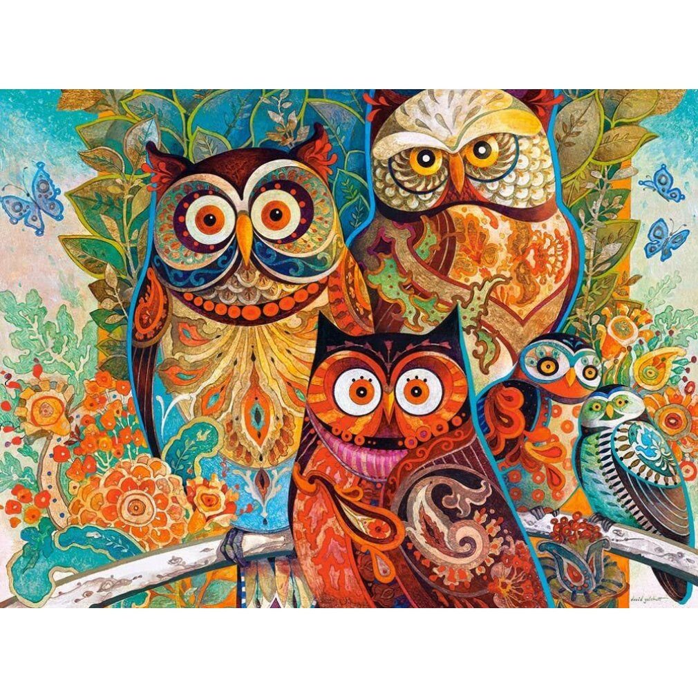 Castorland Puzzle Puzzle Eulen 2000 Teile, Puzzleteile
