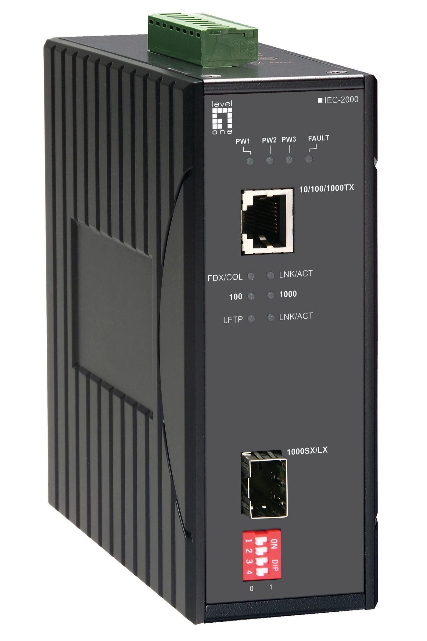 LEVEL ONE INDUSTRIAL MEDIA CONVERTER Netzwerk-Adapter