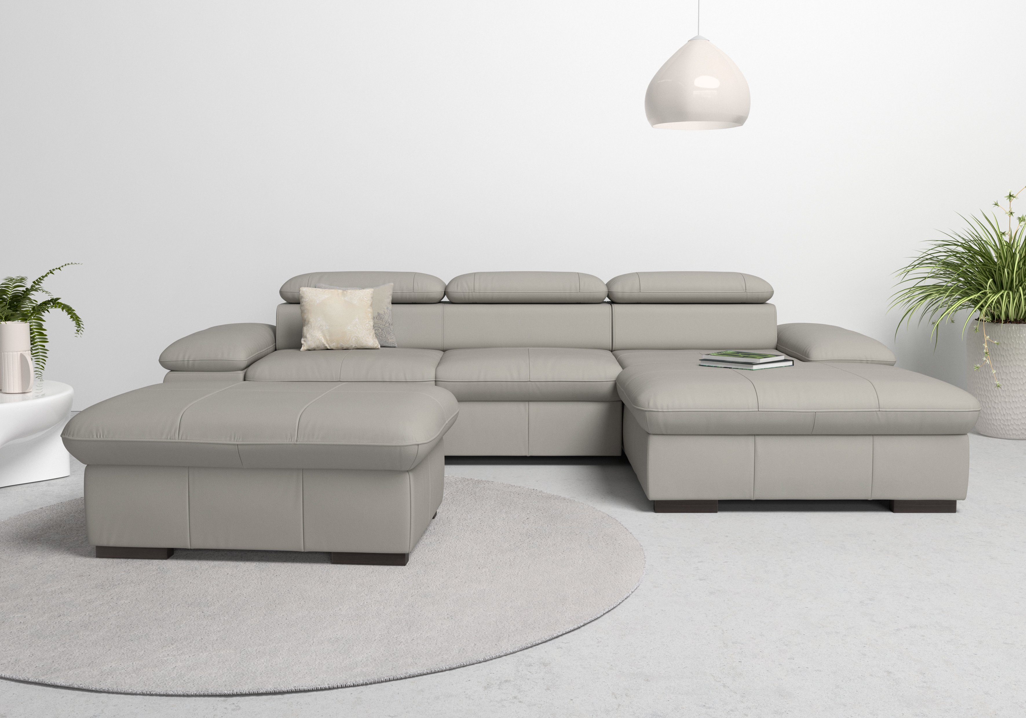 Home affaire Ecksofa "Alberto L-Form" mit Kopfteilverstellung, wahlweise mi günstig online kaufen