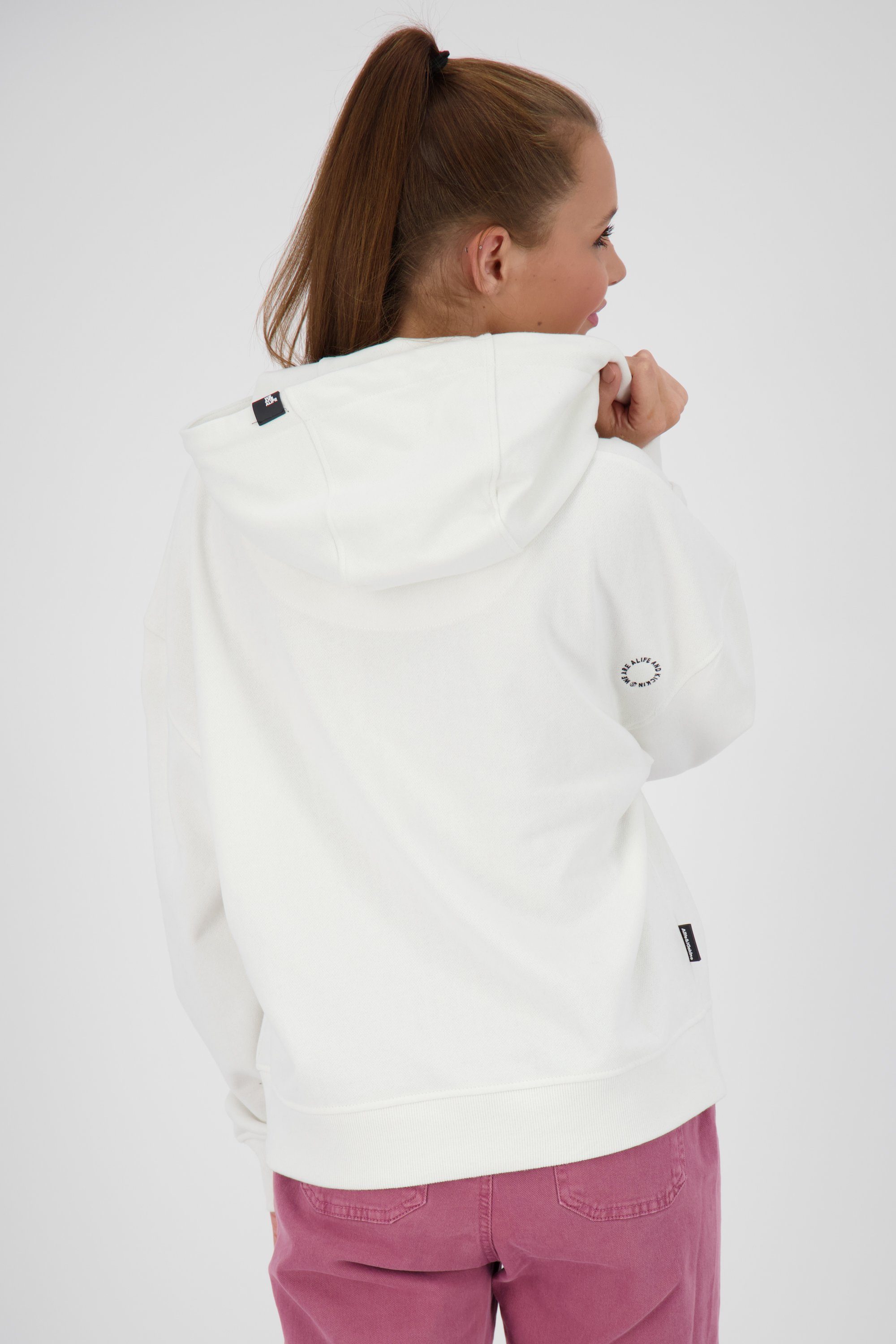 Alife Sweat white Kapuzensweatshirt, Sweatshirt JessyAK Kickin & Damen Kapuzensweatshirt