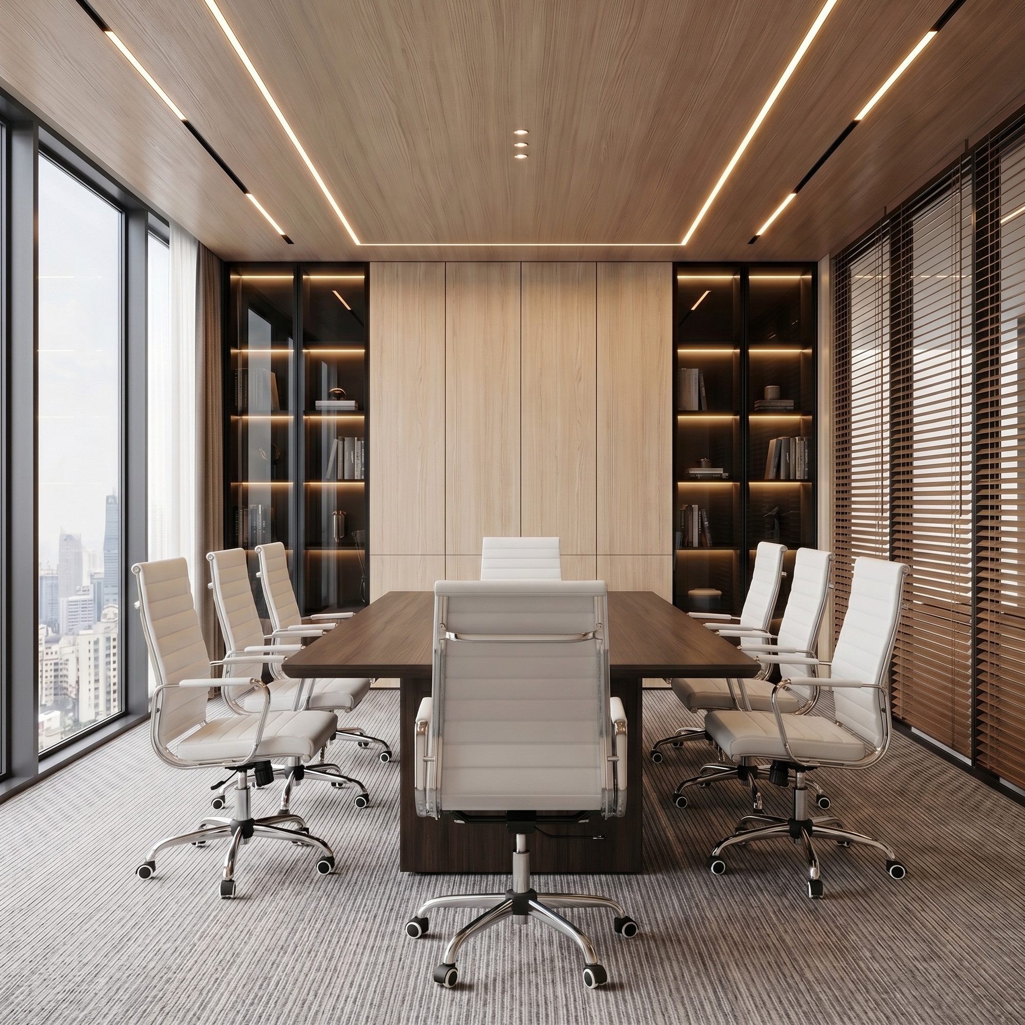 UEV Stuhl Schreibtischstuhl ergonomisch, Drehstuhl mit Rollen (Bis 150kg, Konferenzstühle, Büro-Gästestuhl), Höhenverstellbar,Wippfunktion,Metallrahmen,Gepolste – Bild 4 von 5