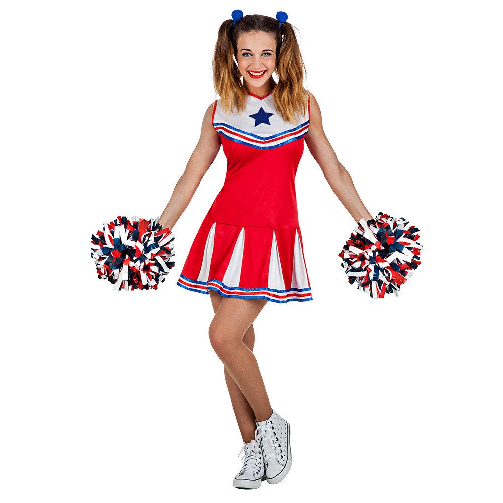 Boland Kostüm Cheerleader 'Holly' Kostüm für Damen, Mehrfarbig