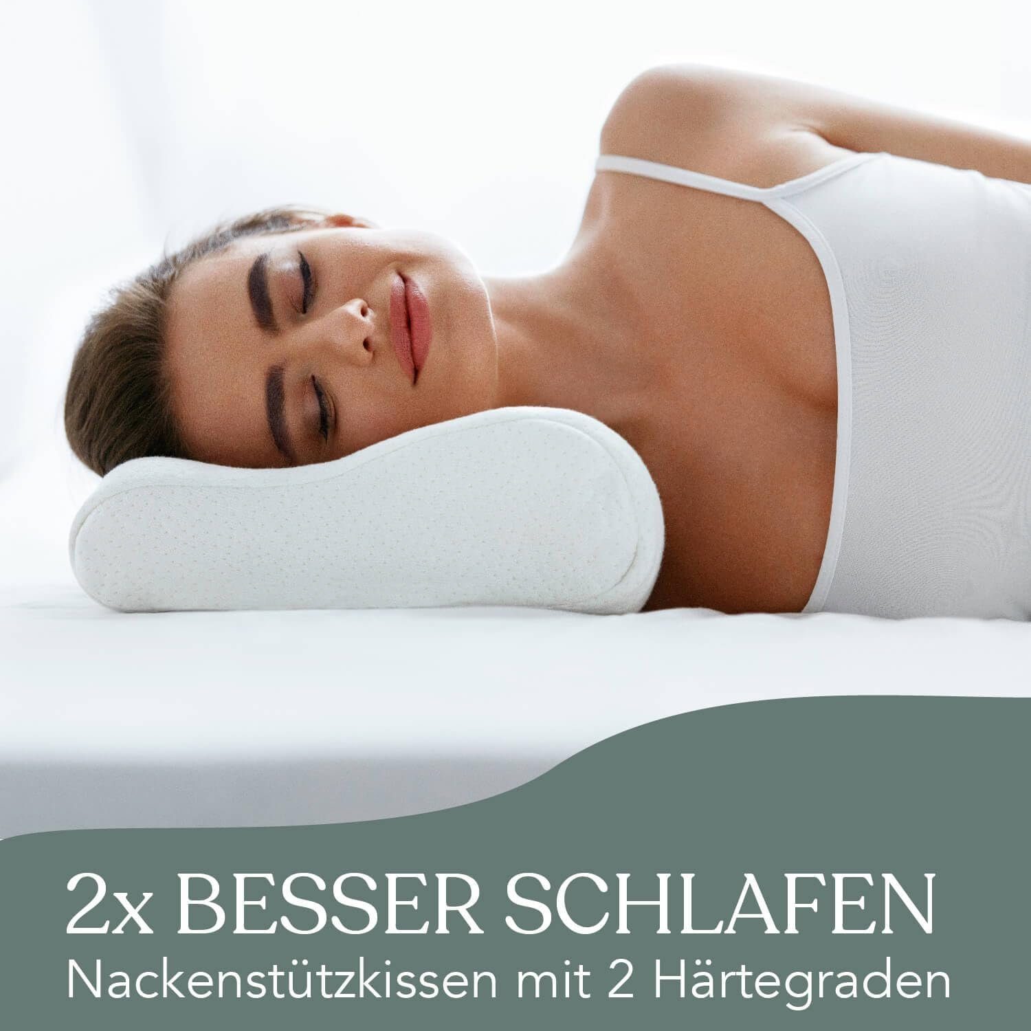 Traumreiter Gelschaumkopfkissen Orthopädisches Nackenstützkissen Schlafkissen weich / fest WendeKissen, Füllung: Memory Foam & Komfortschaum, 2 SeitenWendekissen, Rückenschläfer, Seitenschläfer, Herstellung Deutschland & Polen Versand direkt ab Werk