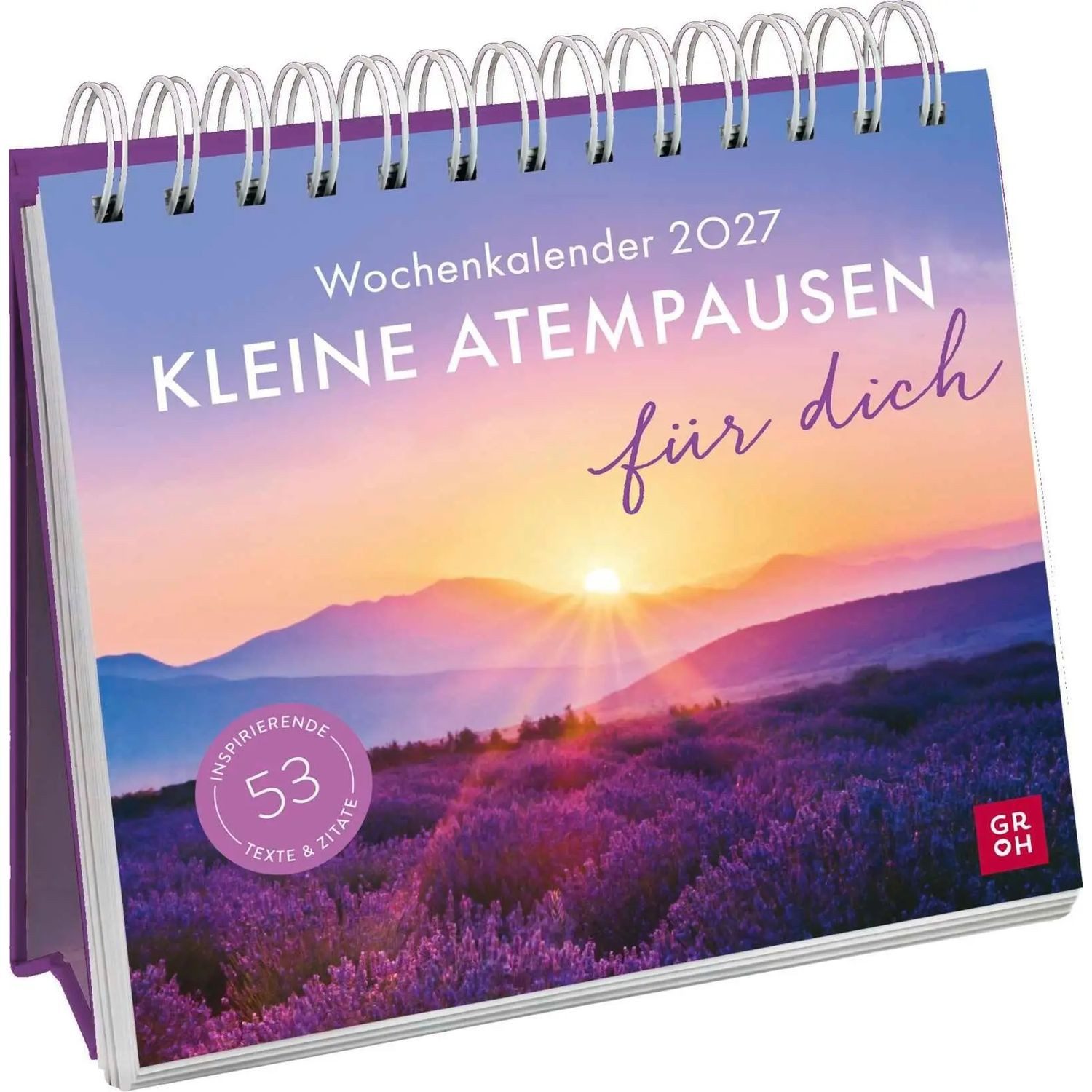 groh Verlag Tischkalender Wochenkalender 2027: Kleine Atempausen für dich